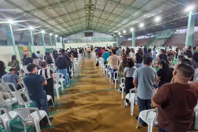 notícia: Governo do Amapá realiza aula inaugural para mais de 300 alunos no Cepajob, em Macapá