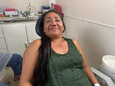 notícia: 'Eu aproveitei a oportunidade que apareceu perto de casa', diz moradora atendida pelo Mais Sorriso durante ação Governo do Amapá 