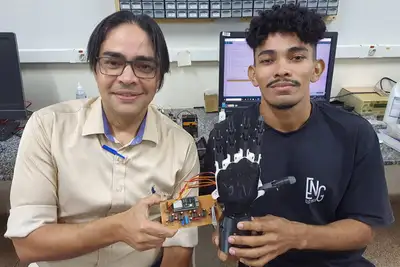 notícia: Projeto apoiado pelo Governo do Amapá desenvolve prótese com inteligência artificial para ampliar acessibilidade