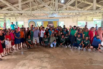 notícia: Governo do Amapá realiza oficinas de ATER Indígena para fortalecer planejamento produtivo em aldeias de Oiapoque