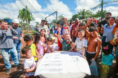 Galeria:  Governador Clécio Assina Ordem de Serviço para Construção do Parque Firme na Ponte do Apertadinho