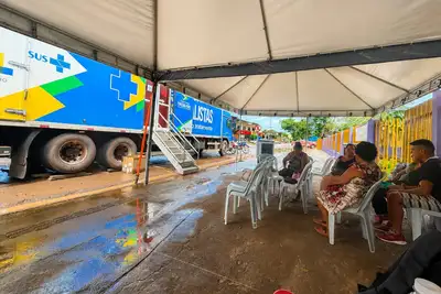 notícia: Governo do Amapá leva Carreta Saúde da Mulher com oferta de serviços especializados à população de Oiapoque