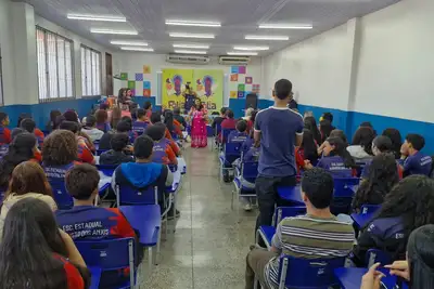 notícia: Governo do Amapá inicia Pré-Folia Literária nas escolas públicas e fortalece formação de leitores nos 16 municípios