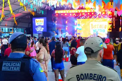 notícia: Governo do Amapá garante segurança no 'Arraiá do Povo' com mais de 200 militares atuando por noite de evento