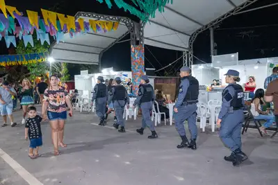 notícia: Governo do Amapá reforça segurança no 'Arraiá do Povo' com militares atuando dentro e fora do evento