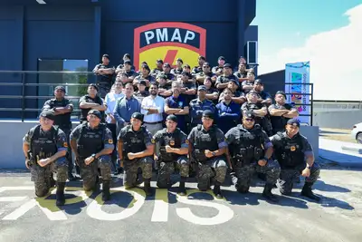 notícia: 'Uma trajetória de excelência que se consolida com um batalhão estruturado', afirma o governador Clécio em visita às obras da sede da Rotam, em Macapá