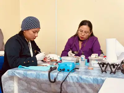 notícia: Programa Mais Sorriso finaliza ação no Pacuí e garante adaptação dos pacientes às novas próteses