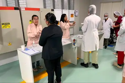 notícia: Hospital da Criança e do Adolescente promove blitz educativa para reforçar a segurança do paciente