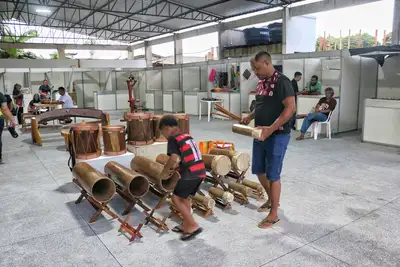 notícia: Empreendedores fortalecem a economia criativa durante a Festa de São Tiago em Mazagão Velho