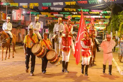 notícia: Governo do Amapá destaca programação da semana da Festa de São Tiago, em Mazagão Velho, com a tradicional Batalha entre Mouros e Cristãos
