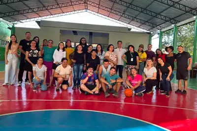 notícia: Caps Gentileza leva programação de férias para além da unidade e promove gincana de integração entre usuários e familiares