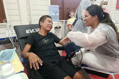 notícia: Ação do Governo do Amapá levou serviços de saúde e cidadania para moradores do Bailique