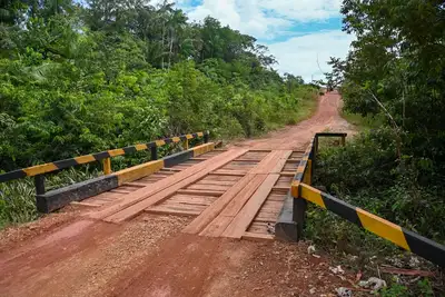 notícia: Reconstrução e reforma das pontes de madeira na Rodovia AP-260 são concluídas e garantem mais segurança aos condutores e moradores da região