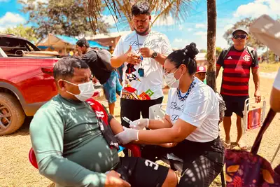 notícia: Governo do Amapá encerra ação de saúde na Aldeia Tukay com assistência a indígenas durante festival cultural