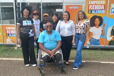 notícia: Secretaria de Direitos Humanos e Conselho da Pessoa com Deficiência realizam visita técnica na Expofeira para garantir acessibilidade e inclusão