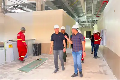 notícia: Governo do Amapá inspeciona avanços nas obras do Novo Hospital de Emergência de Macapá