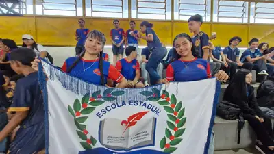 notícia: Emoção, reencontros e sonho de representar o Amapá marcam abertura da 56ª edição dos Jogos Escolares