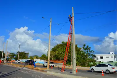 notícia: Rodovia JP recebe nova iluminação em LED do Governo do Amapá para ampliar a segurança na via pública