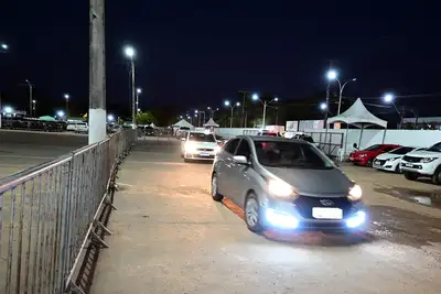 notícia: Na Expofeira, Embarque e desembarque ganham organização para facilitar chegada ao parque de Exposições da Fazendinha