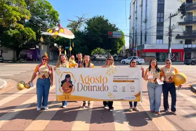notícia: Agosto Dourado tem blitz educativa para incentivar doação de leite humano