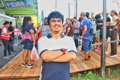 notícia: 'Tem gostinho de infância', afirma usuário do Caps Gentileza ao reviver memórias durante atividade de inclusão social na Expofeira 2026