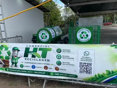 notícia: Expofeira 2026: Coleta seletiva garante reciclagem e destinação correta de resíduos durante o evento