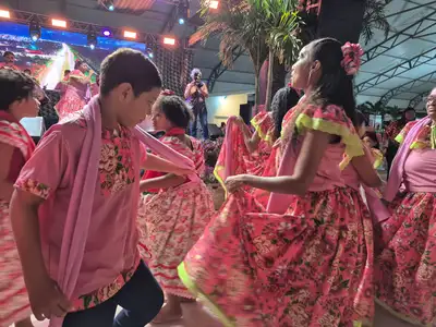 notícia: ‎Marabaixo leva tradição e ancestralidade ao Palco AfroAmapá na Expofeira 2026