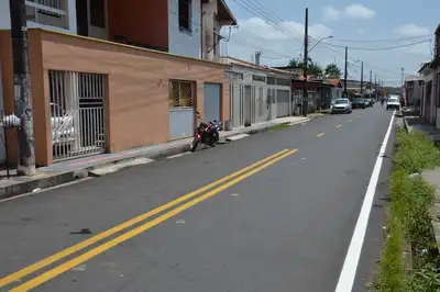notícia: Mais de 8 quilômetros de ruas recebem pavimentação no bairro Perpétuo Socorro, em Macapá