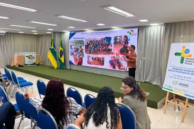 notícia: Da escola para a vida: municípios compartilham boas práticas de saúde e educação no Amapá