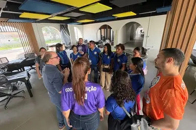 notícia: Alunos conhecem Parque Residência e Parque Tecnológico durante programação da XIV Feira de Ciências e Engenharia do Amapá