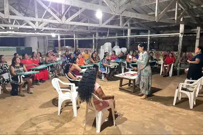 notícia: Projeto Bem Viver Parente promove saúde mental entre crianças, jovens e mulheres na aldeia Kumarumã