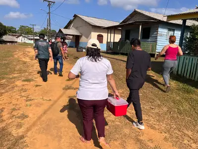 notícia: 'É muito importante trazer o atendimento até a nossa casa', diz moradora da Kumarumã