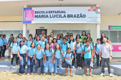 notícia: Governo do Amapá entrega Escola Estadual Maria Lucila Brazão à comunidade de Lago Novo, em Tartarugalzinho