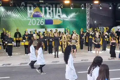 notícia: AVT leva banda campeã do Festival Estadual e mensagem de paz ao Desfile Cívico-Estudantil em Macapá