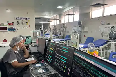 notícia: Governo do Amapá apresenta novo sistema de monitoramento que reforça segurança na UTI Pediátrica do HCA