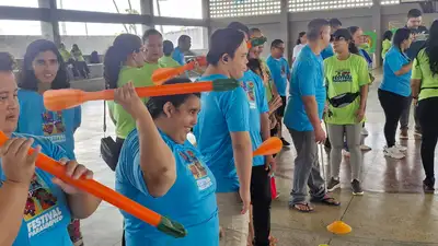 notícia: Com apoio do Governo do Amapá, Festival Paralímpico Loterias Caixa reúne cerca de 200 alunos em Macapá