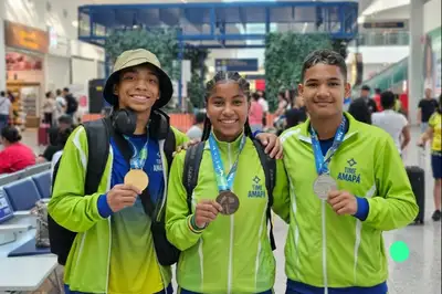 notícia: Estudantes-atletas do Amapá retornam dos JEBs com medalhas no atletismo 