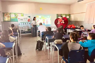 notícia: Campanha Setembro Verde promovida pelo Governo do Estado conscientiza estudantes sobre a importância da doação de órgãos