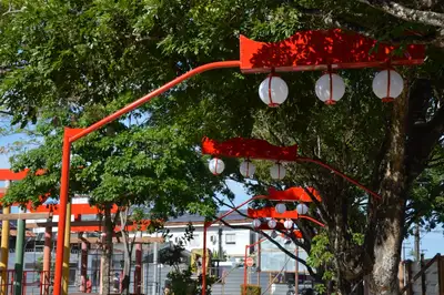 notícia: Governo do Amapá revitaliza Praça do Equinócio e integra monumentos orientais em homenagem aos primeiros imigrantes japoneses no estado